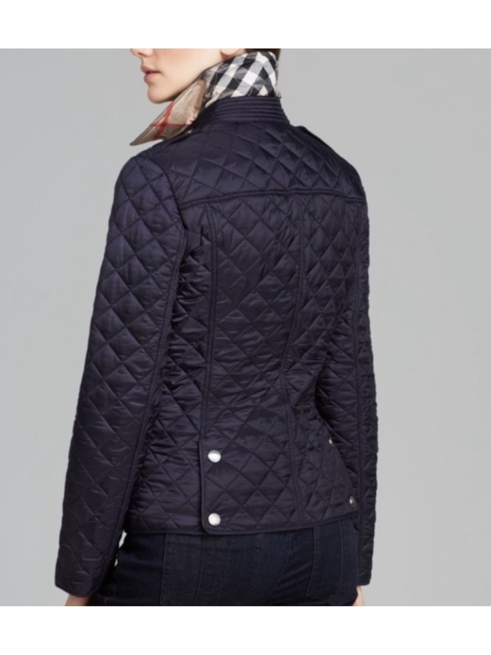 Burberry Kencott Lightweight Quilted Jacket Ink Navy Transitional Size L